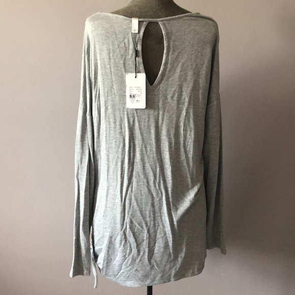 NWT Soyaconcept grey long sleeve tunic ruched - Picture 3 of 5
